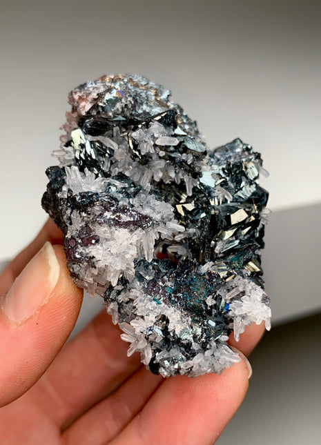 Iridescent Hematite with Quartz 🌈 From Elba Island, Italy