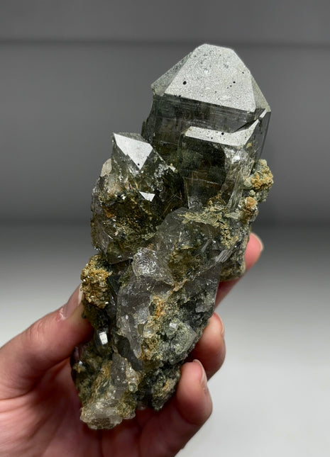 Rutile Green Chlorite Quartz - From Himachal Pradesh, Himalayas *