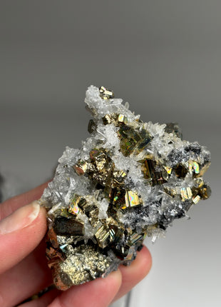 6 Pieces ! High Grade Pyrite with Needle Quartz Lot