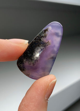 Green Moss in Purple Chalcedony !