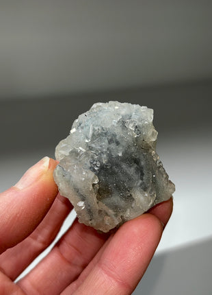 6 Pieces ! Druzy Blue Chalcedony with Apophyllite Lot