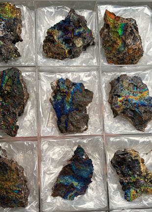 Very High Grade Rainbow Goethite Lot 🌈 From M. San Valentin, Spain 9 Pieces !