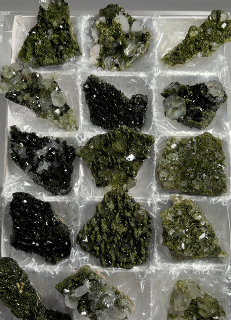 15 pieces ! Fairy Forest Epidote with Quartz Lot