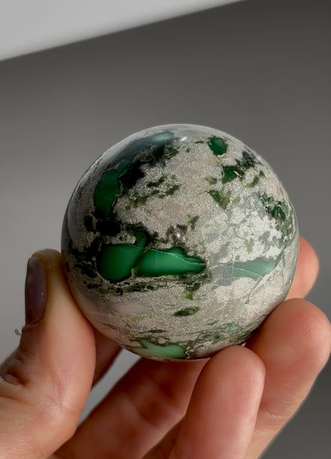 Green Variscite Sphere from Utah