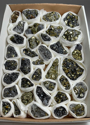 High Grade Pyrite Specimens Lot - 36 Pieces !