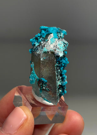 Quartz with Blue Chrysocolla