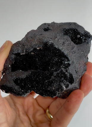 Black Galaxy Hematite Geode 🪐 PM1371