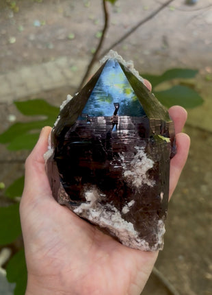 Rare Morion Quartz with Mirror-like Luster PM1135