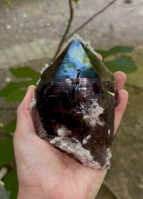 Rare Morion Quartz with Mirror-like Luster PM1135