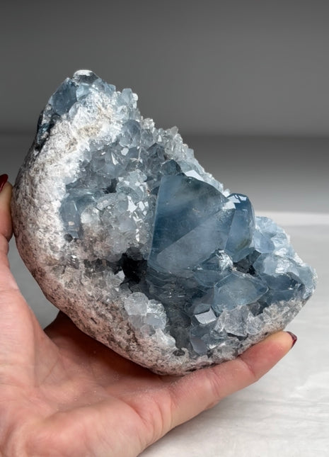 Sky Blue Celestite Geode