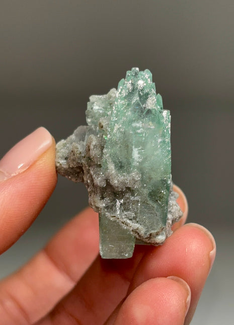 Green Apophyllite with Stilbite, Chalcedony