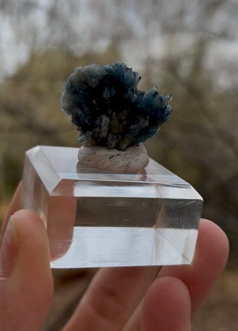 Blue Barite - From Cavnic mine, Romania