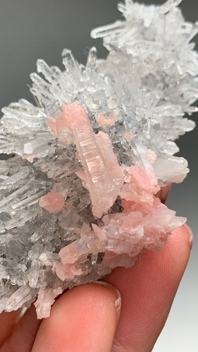 Quartz with Beautiful Pink Rhodocrosite