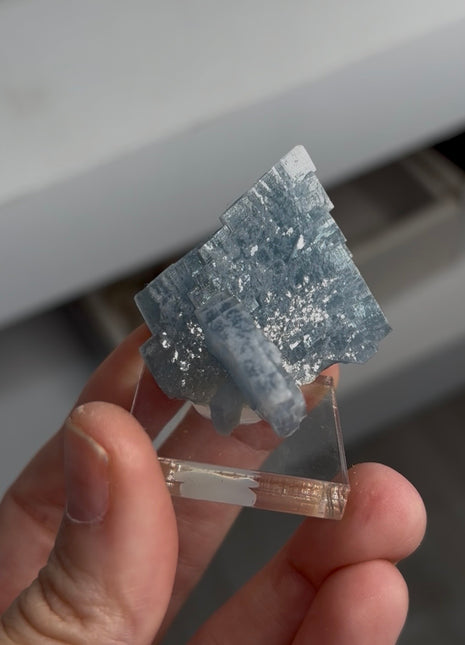 Tabular Blue Barite - From San Simon mine, Spain