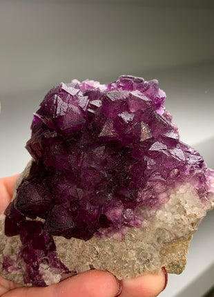 Reddish Purple Octahedral Fluorite # PM071