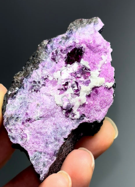 Unusual ! Purple Red Kammererite Specimen