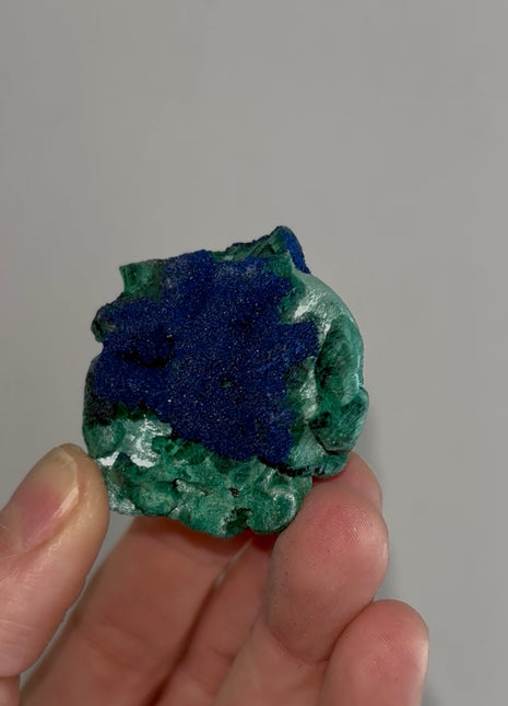 Vivid Blue Azurite with Velvety Malachite