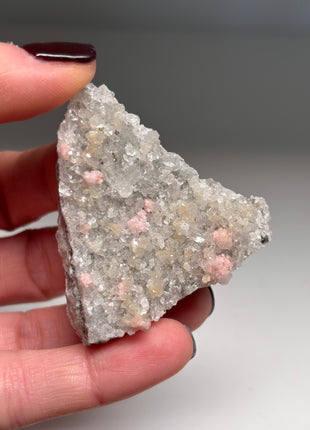 9 Pieces ! Pink Rhodocrosite with Quartz Lot