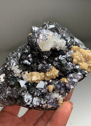 Sphalerite and Galena with Quartz, Calcite - From Trepca mine