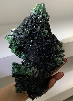 New find ! Fluorite w/ Black Tourmaline - From Erongo, Namibia