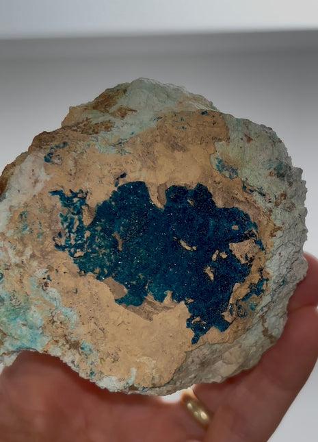 New Arrival ! Blue Veszelyite Specimen PM0490