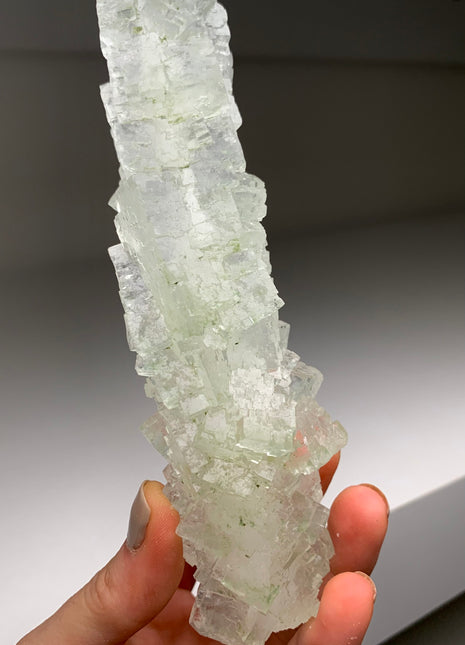 Stunning Green Halite Stalactite
 - From Lubin mine, Poland