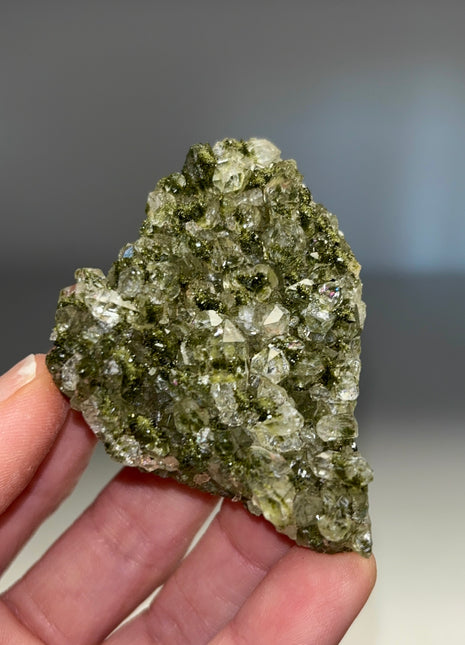 Forest Epidote with Quartz