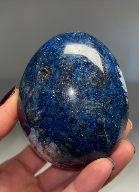 Ocean Blue Dumortierite with Quartz