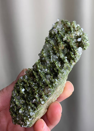 Forest Epidote with Quartz 🌲