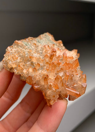 Gemmy Orange Quartz from Saxrönningen, Sweden 🇸🇪