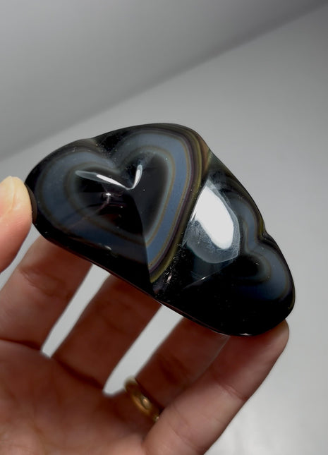 Rainbow Obsidian Hearts 🌈