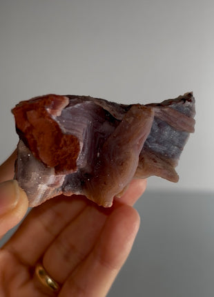 Unusual ! Amethyst after Chalcedony Specimen PM1043