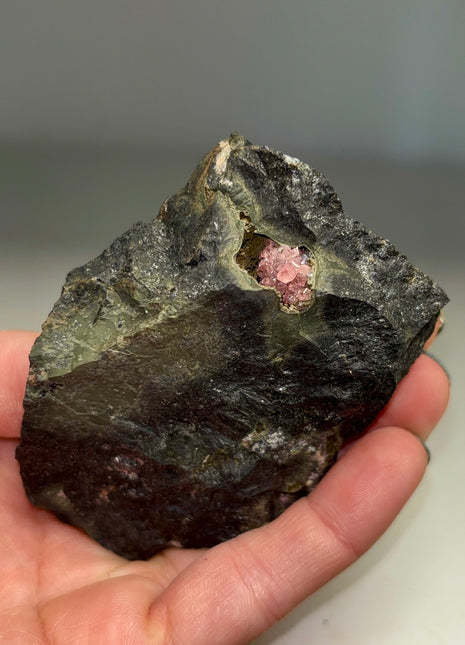 Pink Rhodocrosite in Cavity from Mexico