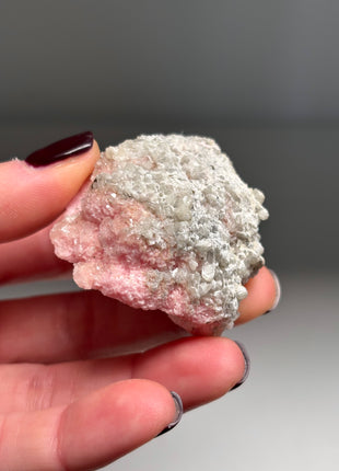 9 Pieces ! Pink Rhodocrosite with Quartz Lot