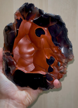 Red Fox Agate Geode from Argentina
