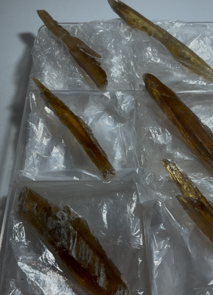 6 Pieces ! Honey Color Selenite Lot from Spain