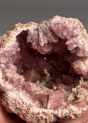 4 Piece Lot ! Pink Amethyst Geodes From Colli Cura Mine, Neuquen, Argentina