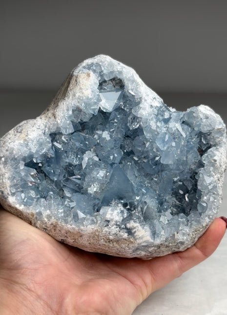 Sky Blue Celestite Geode