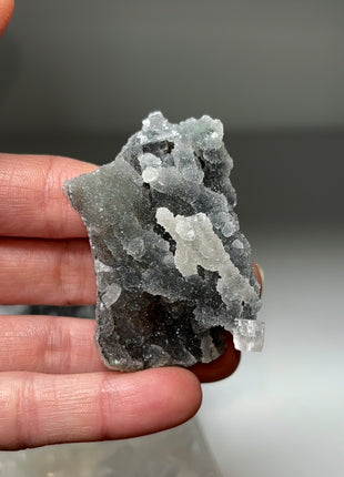 6 Pieces ! Druzy Blue Chalcedony with Apophyllite Lot