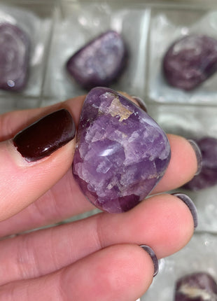 High Grade Flashy Lepidolite Lot - 9 Pieces !