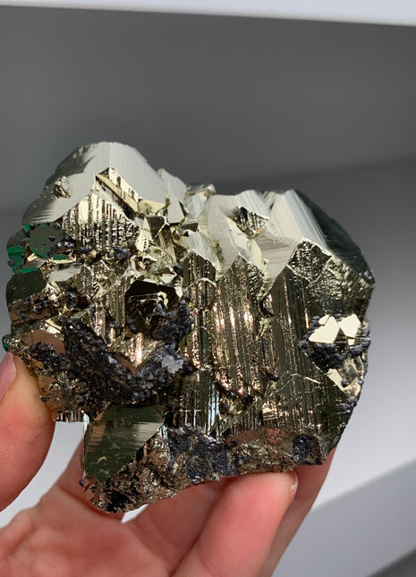 Perfection ! Lustrous Pyrite From Huanzala, Peru