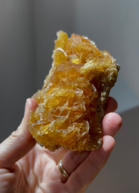 Golden Honey Selenite from Peru 💎 PM0398