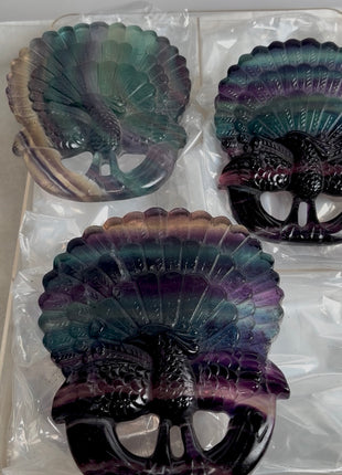3 Pieces ! Rainbow Fluorite Peacock Lot (Large Size)