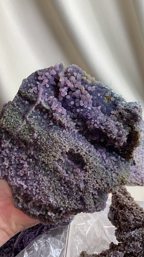 Grape Agate Lot - From Sulawesi, Indonesia - 4 Pieces !