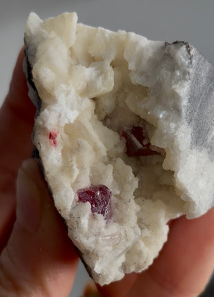 Cherry Red Cinnabar with Dolomite PM0418