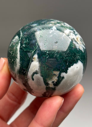 Green Moss Agate Sphere