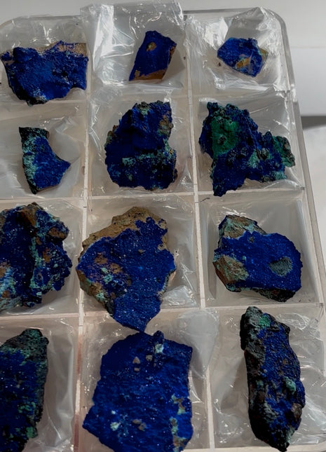 12 Pieces ! Incredible Blue Azurite Lot