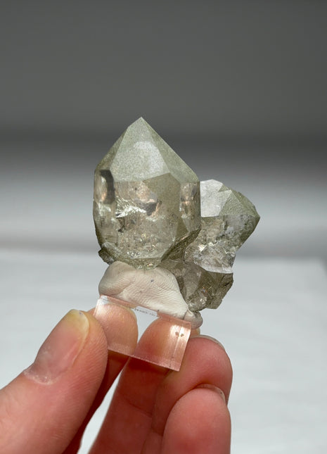 Green Chlorite Quartz - From Chamonix, French Alps