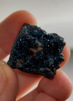 Blue Lazulite with Siderite from Rapid Creek, Canada PM0629