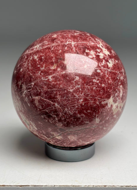 Pink Thulite Sphere from Norway